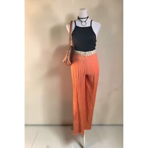 Moutaki Wide-Leg Textured Trousers